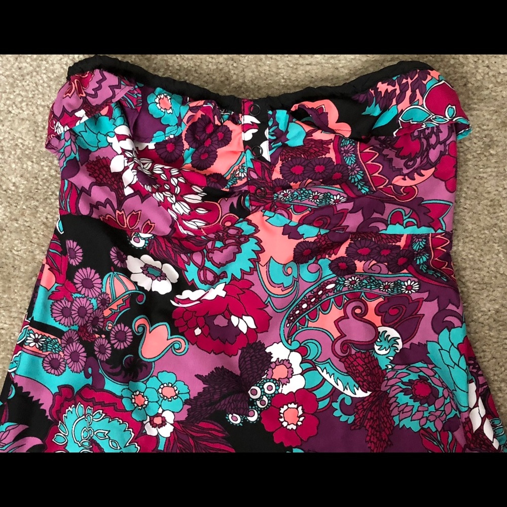 EUC Roxy Tube Top Dress, Small - Picture 2 of 4